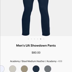 UA navy golf pants 34x32 NWOT Washed never worn
